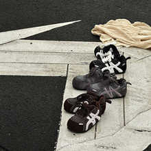 XSHX前卫包豪斯｜男女童薄底机能鞋秋冬保暖防污全皮面魔术贴