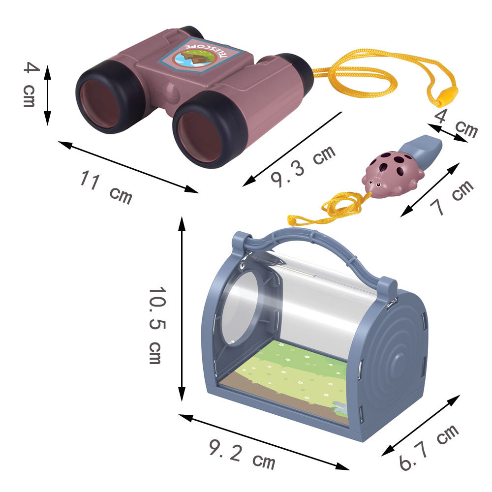 De los niños al aire libre aventura herramientas STEM ciencia y educación DIY insecto observación caja traje juguete Bug catcher Kit