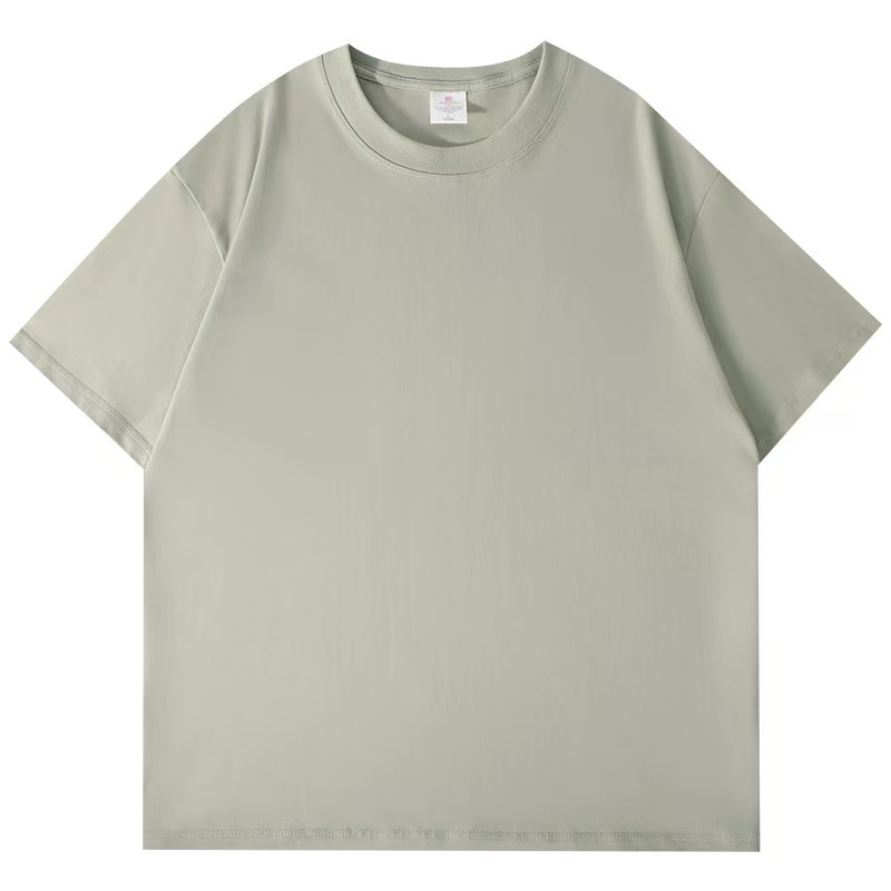 夏綿 100% 半袖 Tシャツメンズカジュアル多用途無地新疆綿半袖ボトム Tシャツ男性と女性用|undefined