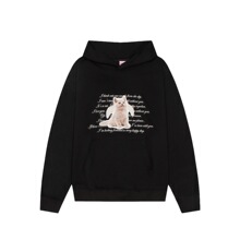 25ss韩国小众潮牌ITZAVIBE天使猫咪卫衣周深罗渽民同款连帽卫衣