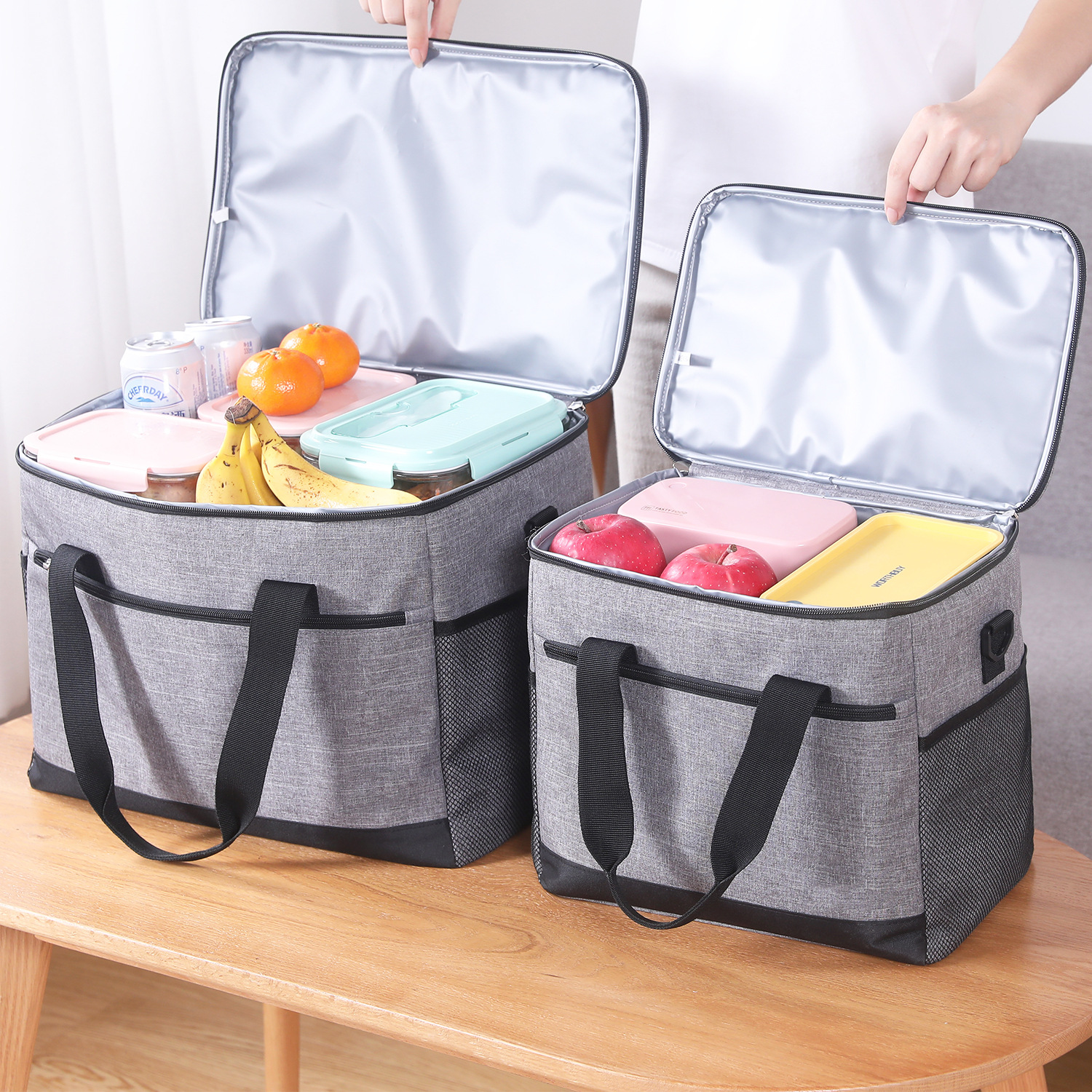 Cross-Border Hot-Selling Oxford Cloth Insulated Cooler Box, Large Capacity, Suitable for Market Stalls, Car Refrigeration, Outdoor Ice Pack, Home Cold Storage