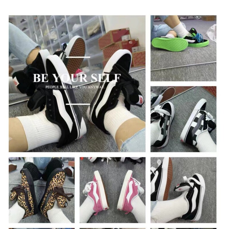 Akita Shoes Wanjia Bread Shoes Knuskool Men's and Women's Casual Shoes Fat Big Logo Thick Tongue Pure Original Shoes
