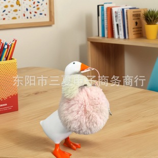 Cross-Border Duck Storage Creative DIY Magnet Duck Ornaments Resin Decoration Design Duck Cute Artificial