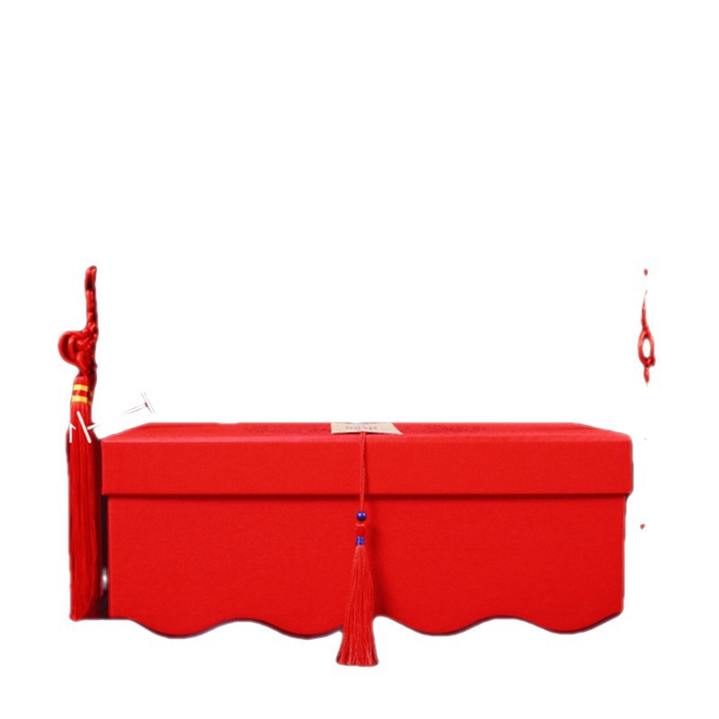 彩禮盒訂婚定親下聘禮盒彩禮箱萬訂親三金箱結婚裝錢箱提親聘金