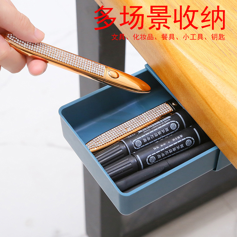 The desk of the desktop desktop storage box organize the artifact…