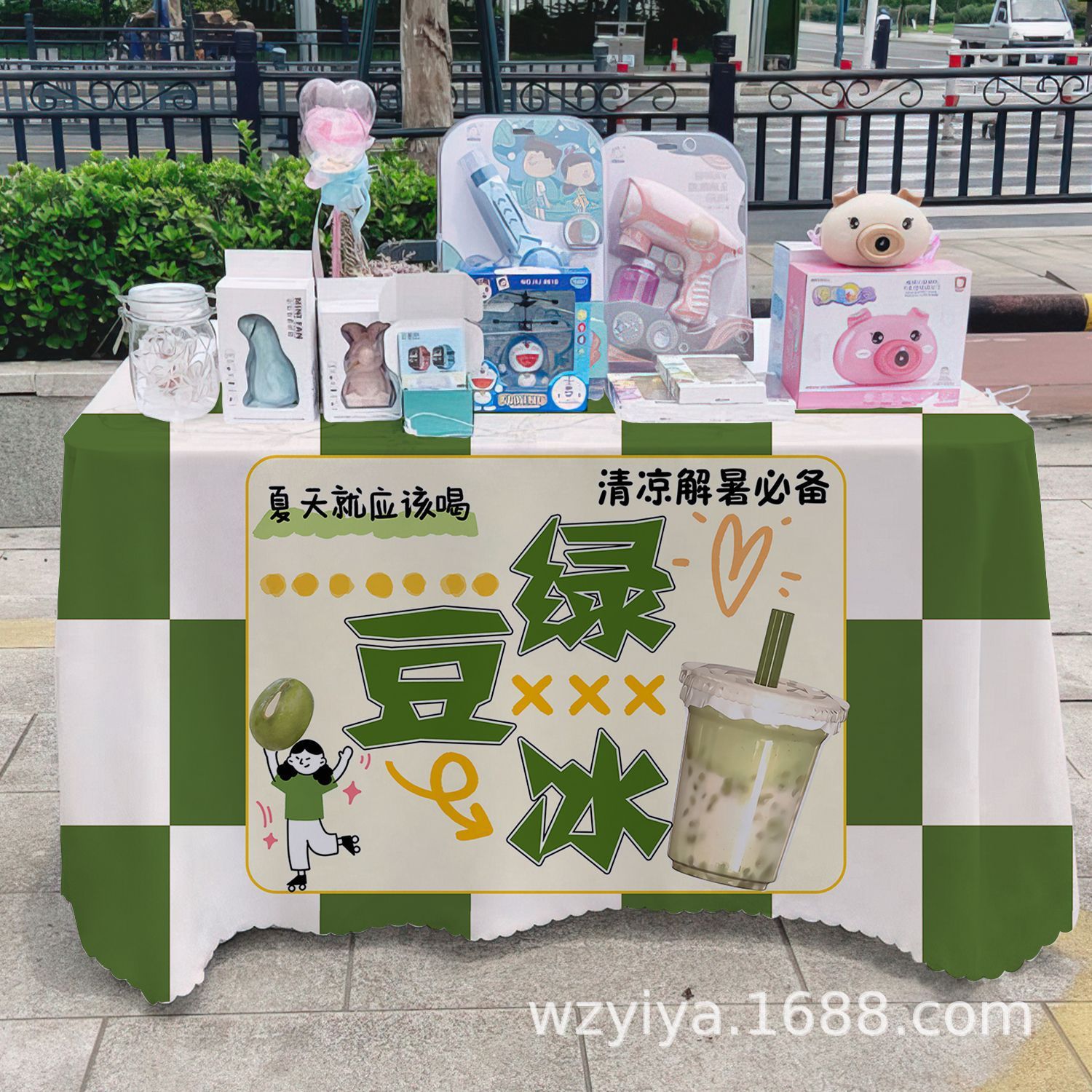 Mantel de hielo de frijol mungo helado