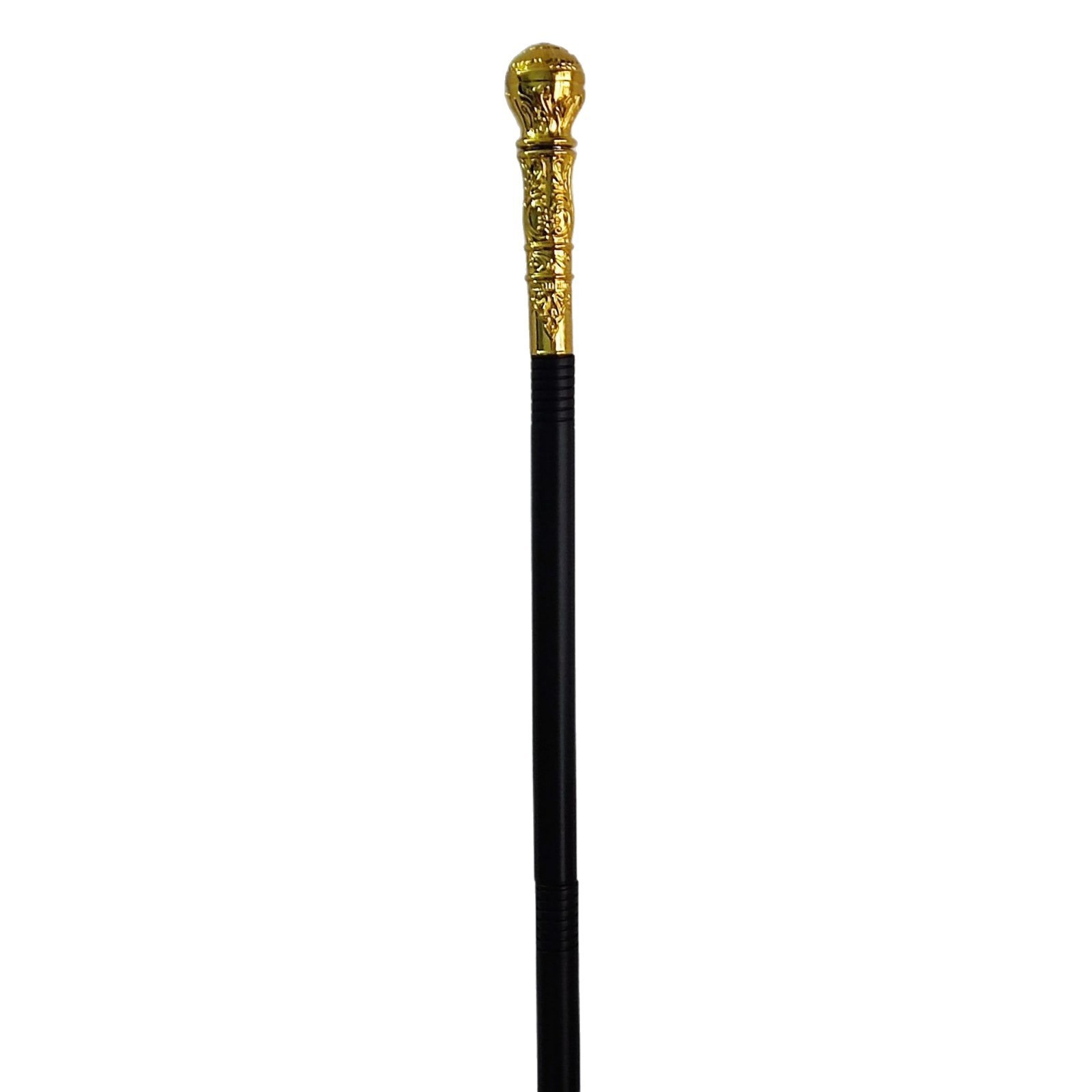 Juego de roles para niños Nuevos accesorios de juguete de vacaciones exóticos Cabeza redonda cetro de oro galvanizado waliking cane