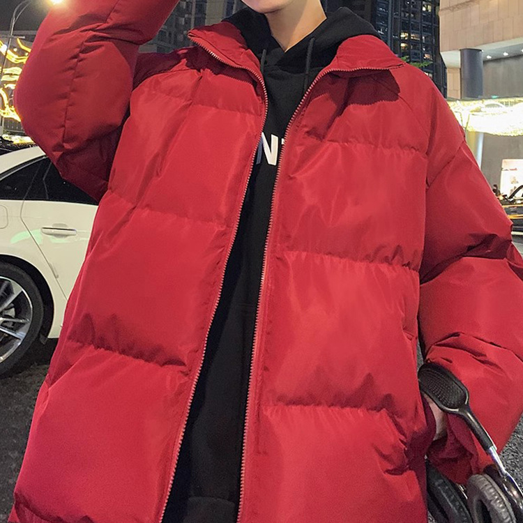 남성용 틈새 디자인 스탠드 칼라 다운 재킷 겨울 두껍고 따뜻하고 트렌디한 브랜드 2024년 새상품 느슨하고 다재다능함
