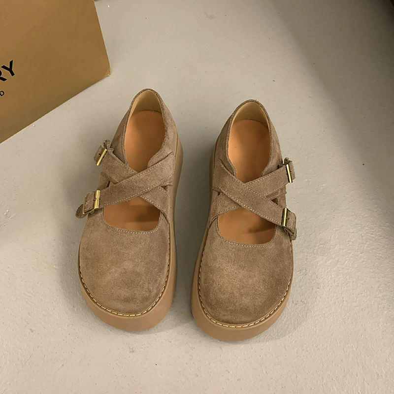 Обувь Birkenn с толстой подошвы для женской наружной одежды 2024 Новый дикий модный стиль