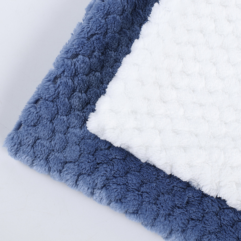 单面素色法兰绒菠萝格 涤纶提花绒布料 服装外套家纺鞋材箱包面料