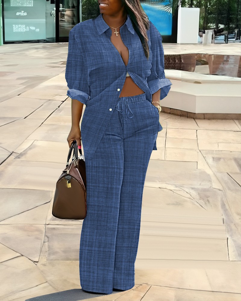 GraceChic GraceChic Cross-Border European And American Women's Clothing 2024 Autumn Winter New Sleeve Shirt Printed Long_voghion.com