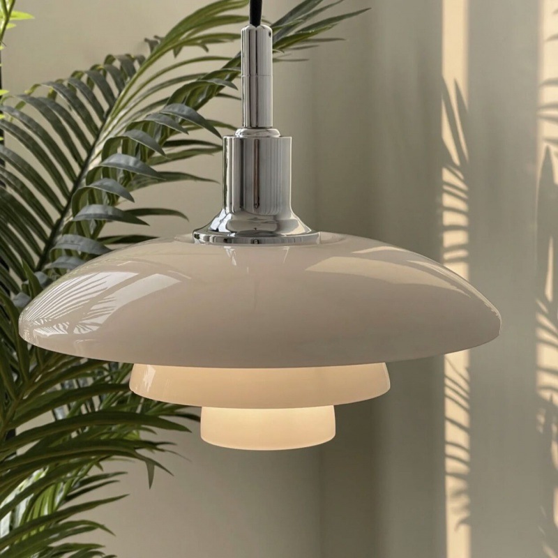Glass ceiling lamp for bedroom