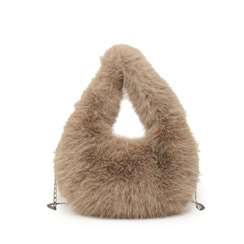 elegant demi-season handheld shoulder bag on chain
