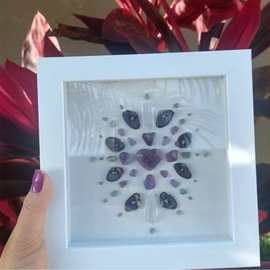 跨境热销 水晶画 天然紫水晶 水晶原石