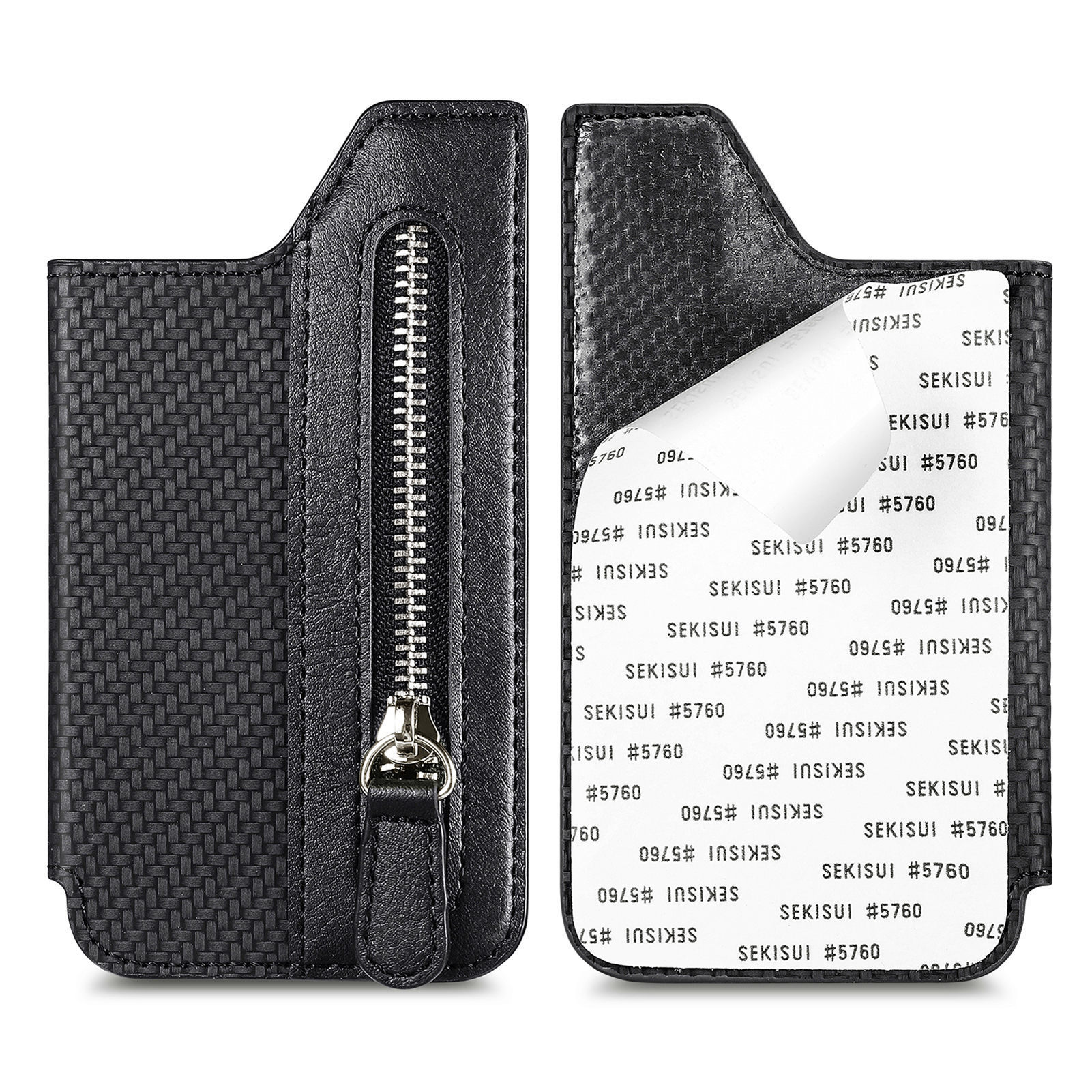 Unisex Solid Color Pu Leather Zipper Card Holder display picture 31