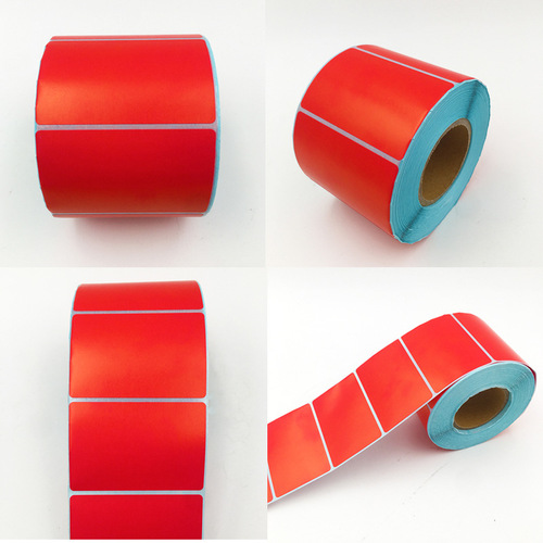 Colored three-proof thermal paper self-adhesive label paper kraft color label printing logo printing barcode sticker