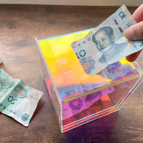 Custom wholesale acrylic tissue box light luxury roll paper tube square storage box laser acrylic tissue box