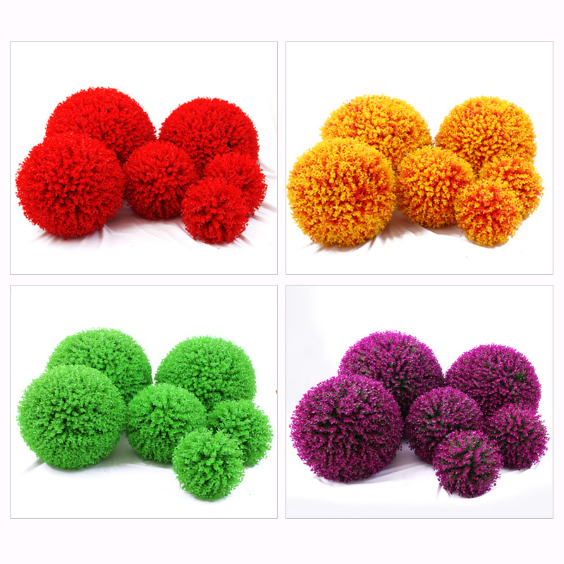 仿真植物草球綠植尤加利米蘭裝飾塑料假草花球