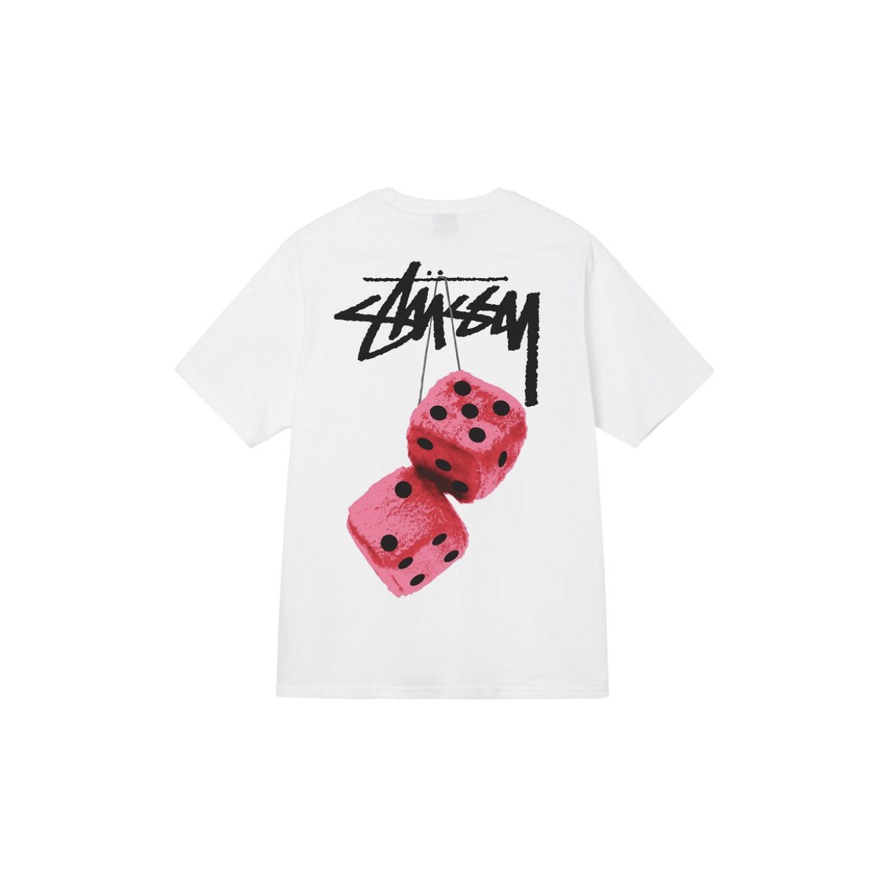 thumbnail for Stussy TSU short-sleeved T-shirt, American trendy brand No. 8 billiards series, mercury dice print, male and female couples, pure cotton