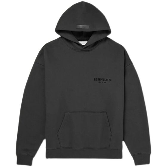High Version FOG ESSENTIALS Season 8 Two-Line High Street Loose Sweater Back Flocking Printed Hoodie