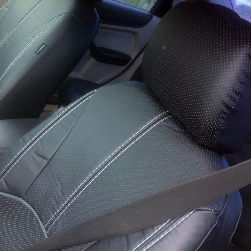 Cross-border European and Russian best-selling leather perforated car seat covers 9-piece set breathable and dustproof