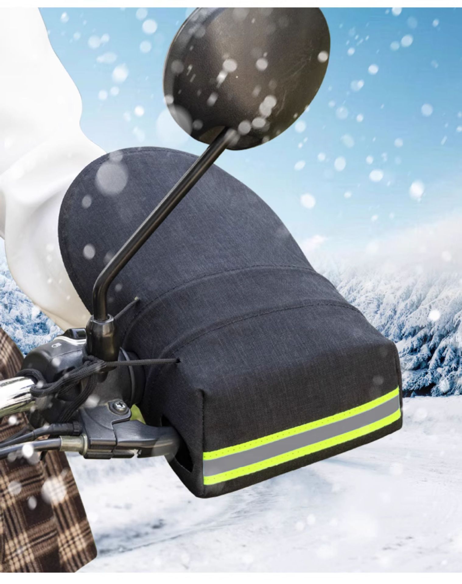 Electric Vehicle Sun Protection Handlebar Cover, Summer Motorcycle Waterproof Windshield Hand Guard, Heat Insulation Sunshade Glove, Electric Scooter Cover