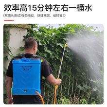智能充電電動噴霧器背負式農葯機農用鋰電池高壓消毒打葯噴壺除草