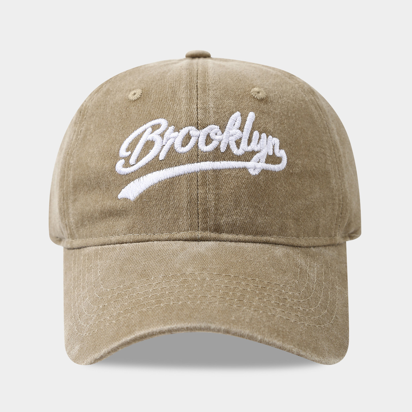 Amazon transfronterizo venta caliente sombrero de turismo al aire libre sombrero de sombrero de sombrero de agua lavado BROOKLYN letras de béisbol marea