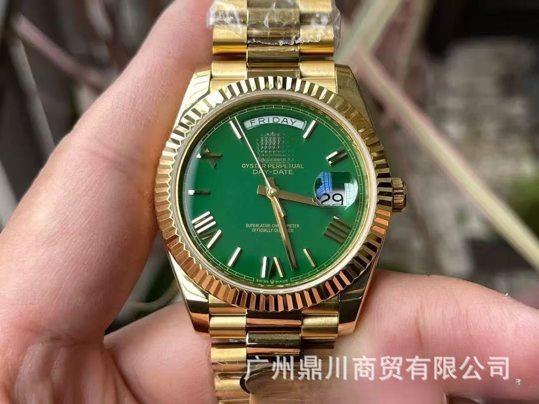 Doble cabeza Aliexpress semana doble calendario diario de escala romana relojes de azúcar negro relojes mecánicos para hombres