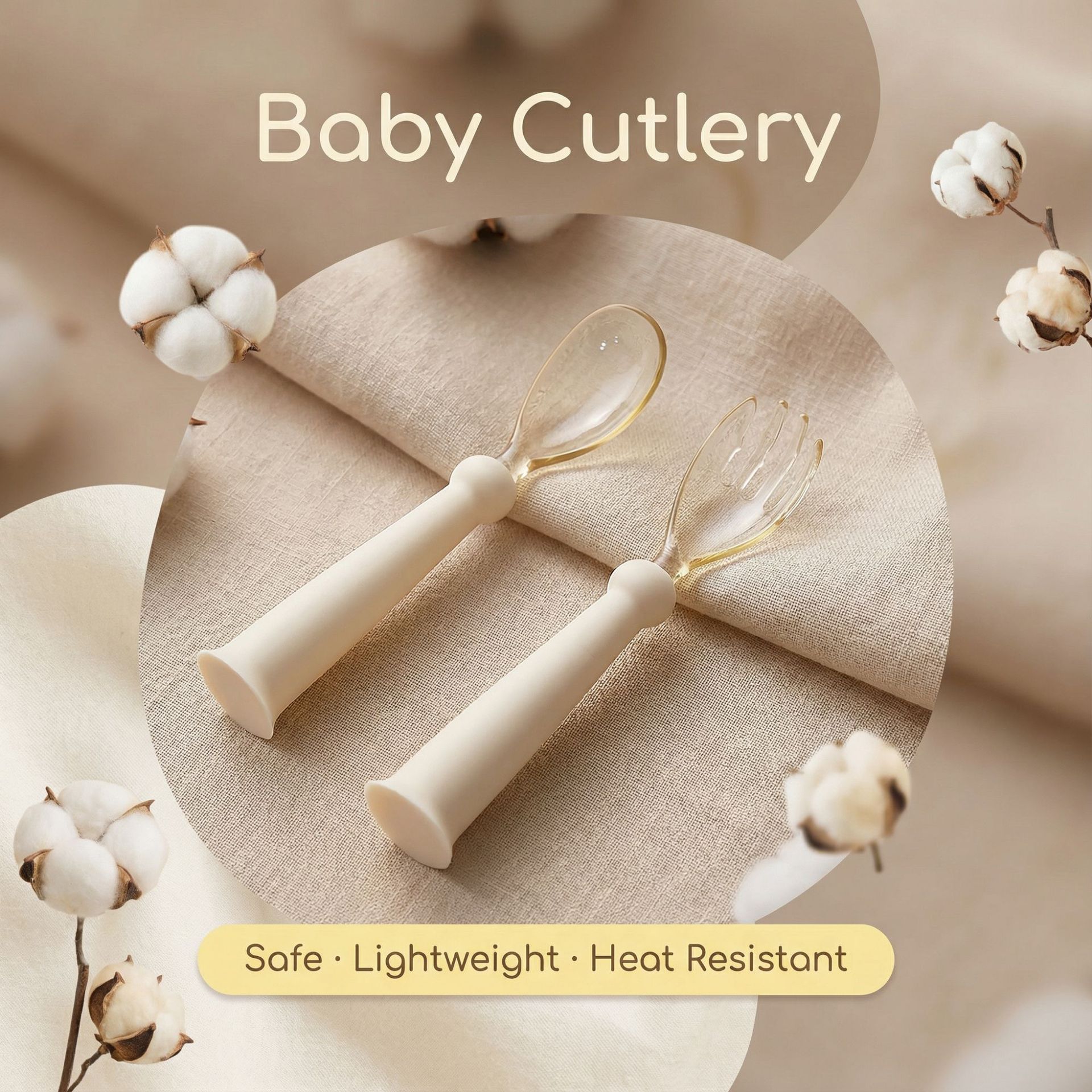 Ppsu Ingot Spoon Fork Baby Special Food Supplement Spoon Baby Independent Eating Training Spoon Stand-Up Tableware