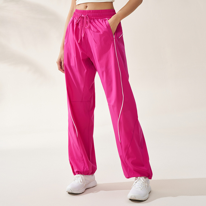 Xichen Premium Selection K8005 Spring/Summer Dopamine Pants Lu Same Style Casual Pants for Women Loose Wide-Leg Sports Pants