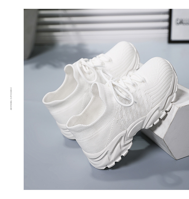 Mädchen Sneaker Mit Dicker Sohle Und Schnürung Aus Mesh_voghion.com
