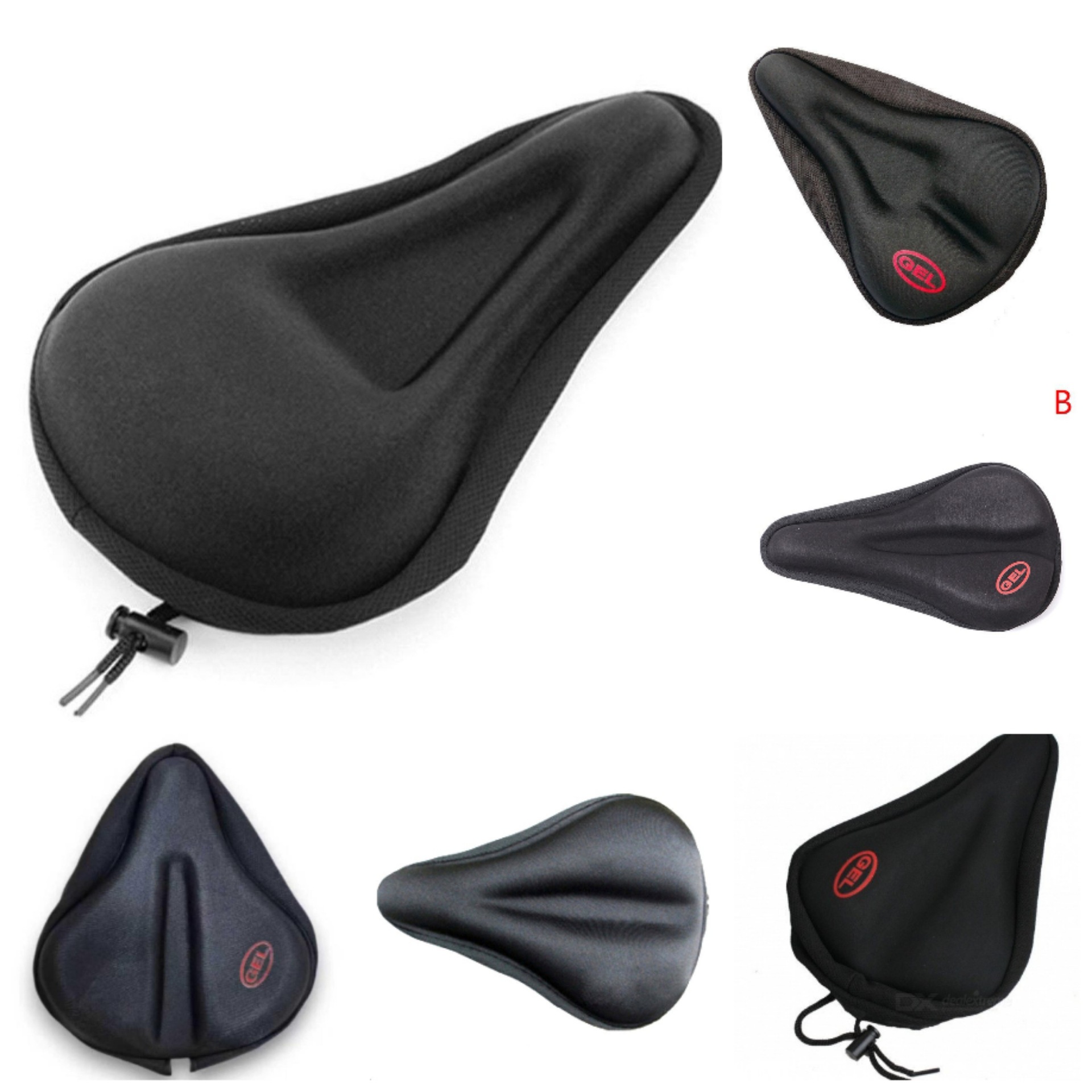 Yanjun Bicycle Seat Cushion Mountain Bike Thickened Seat Cover Comfortable Silicone Saddle Cushion Bicycle Equipment Riding Accessories