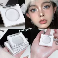 Монохромный крем для подсветки FAMOTY Eye Brightening белые перламутровые тени для век Блестящая пудра Перламутровые поляризованные плоские монохромные тени для век