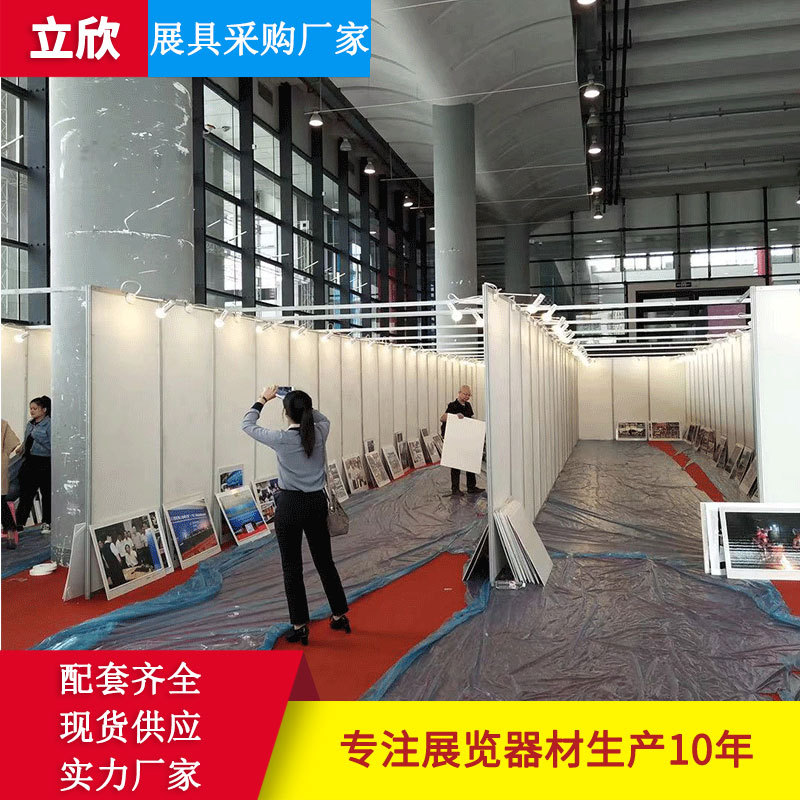 八棱柱宣传广告学校党建摄影书画带轮展板支撑防火防潮便携式拆装