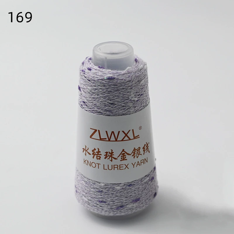 Woven silk threads handmade, 50 gram, gold and silver