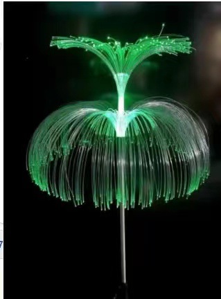 Lámpara solar al aire libre de fibra óptica lámpara patio atmósfera jardín balcón diseño decoración paisaje tierra césped lámpara