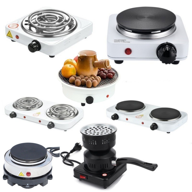 Estufa Eléctrica Multifuncional de 2000W para el Hogar, para Hervir Agua y Cocinar, Placa Calefactora, Tubo para Repelente de Mosquitos, Estufa de Doble Tubo