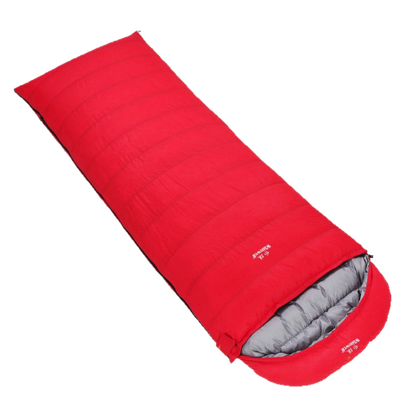 ダウン寝袋テントメーカー、屋外キャンプ用封筒型超軽量ホワイトダックダウンをワンピースで供給、ドロップシッピング対応