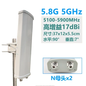 5.8G наружная пластинчатая антенна с высоким коэффициентом усиления 5 ГГц, беспроводная технология покрытия Wi-Fi, направленная передача изображения с высоким коэффициентом усиления