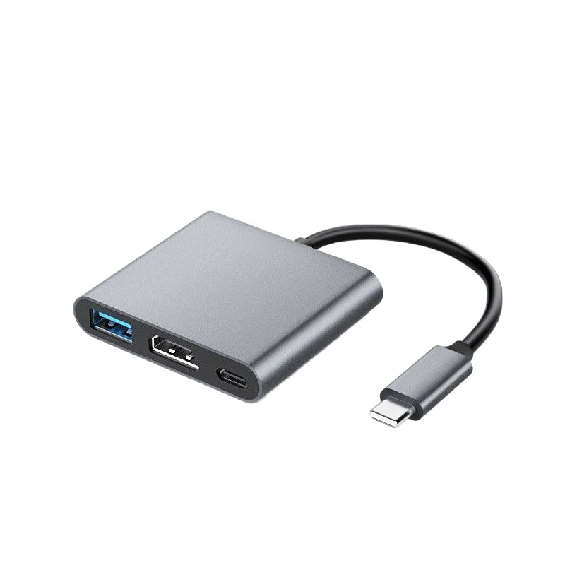 タイプ c to hdmi スリーインワン アダプター ケーブル usb c to usb plus pd 電源ハブ拡張ドック 4k|undefined