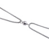 Fashionable magnetic small design necklace for beloved stainless steel, universal accessory, trend of season, does not fade