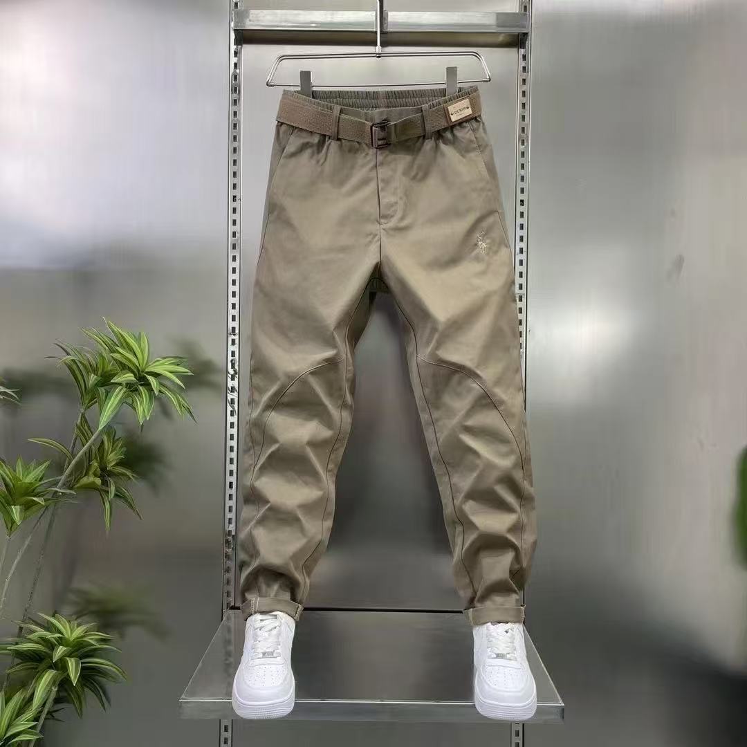 2025 Autumn New Men's Casual Workwear Style Lazy Style Commuting Outdoor Mountaineering Stretch Easiest for Match Men's Trousers