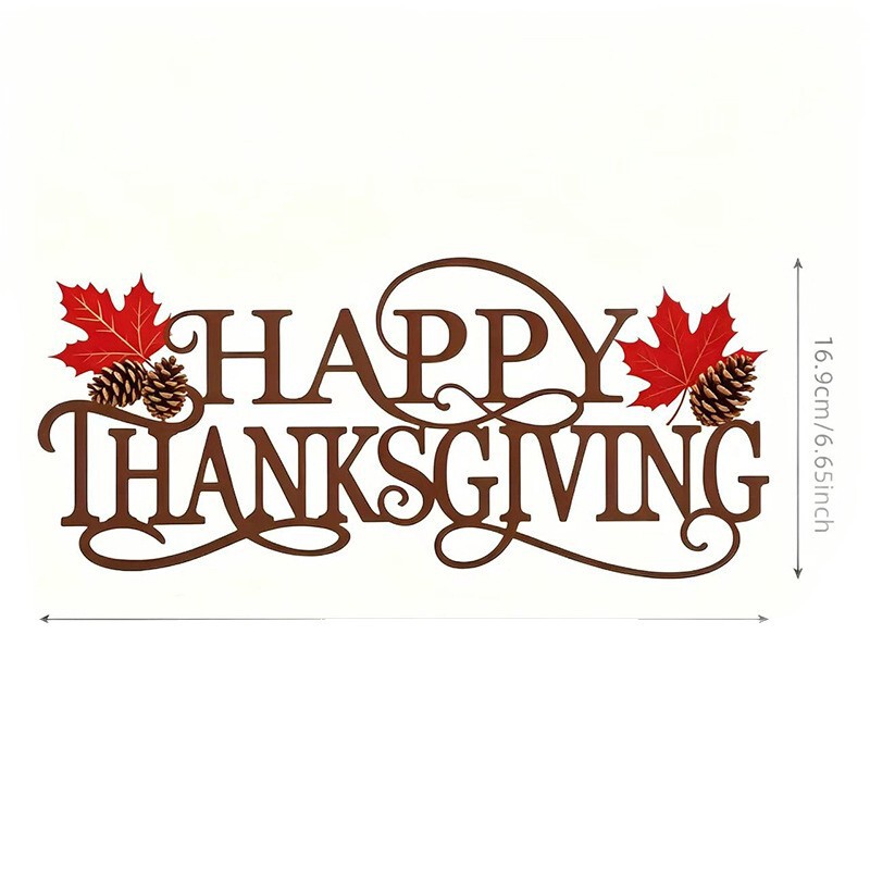 Thanksgiving Table Decorations, Holiday-Style Table Decorations, Halloween European and American Style Letters, Autumn Wooden Harvest Door