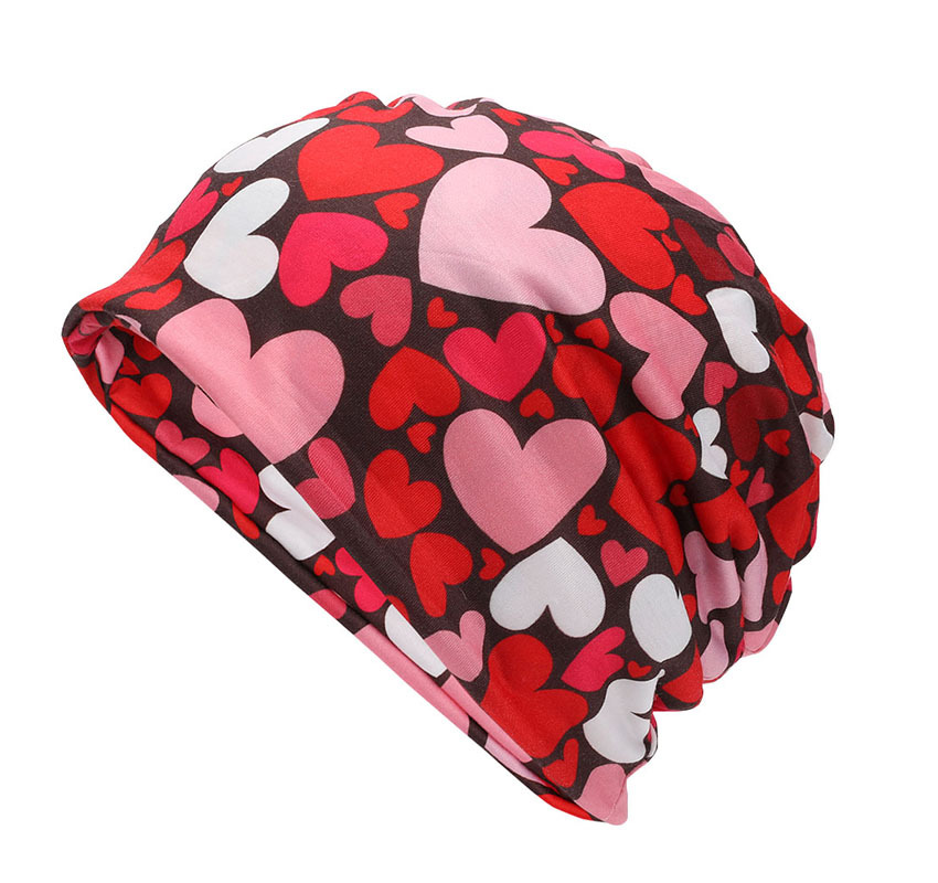 Unisex Cute Heart Shape Eaveless Beanie Hat display picture 1