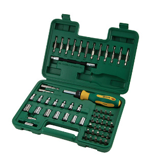 SATA世达工具 60件6.3mm系列套筒及旋具头组套 09324