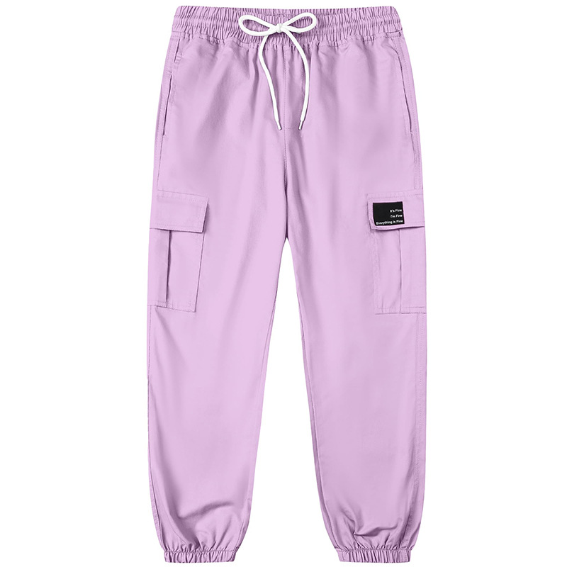 Pantalones Cargo con Puño para Mujer de Algodón con Cintura Elástica image 21