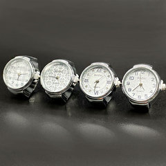 [Ring Watch] Foreign trade high-end simple versatile gold and silver alloy shell versatile finger watch couple manufacturer hot sale