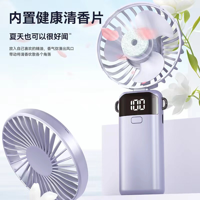 新型の小さい扇風機は折り畳み可能で、首のデスクトップのアロマスタンドの充電式携帯usb手持ちの小さい扇風機を掛けて卸売りします。|undefined