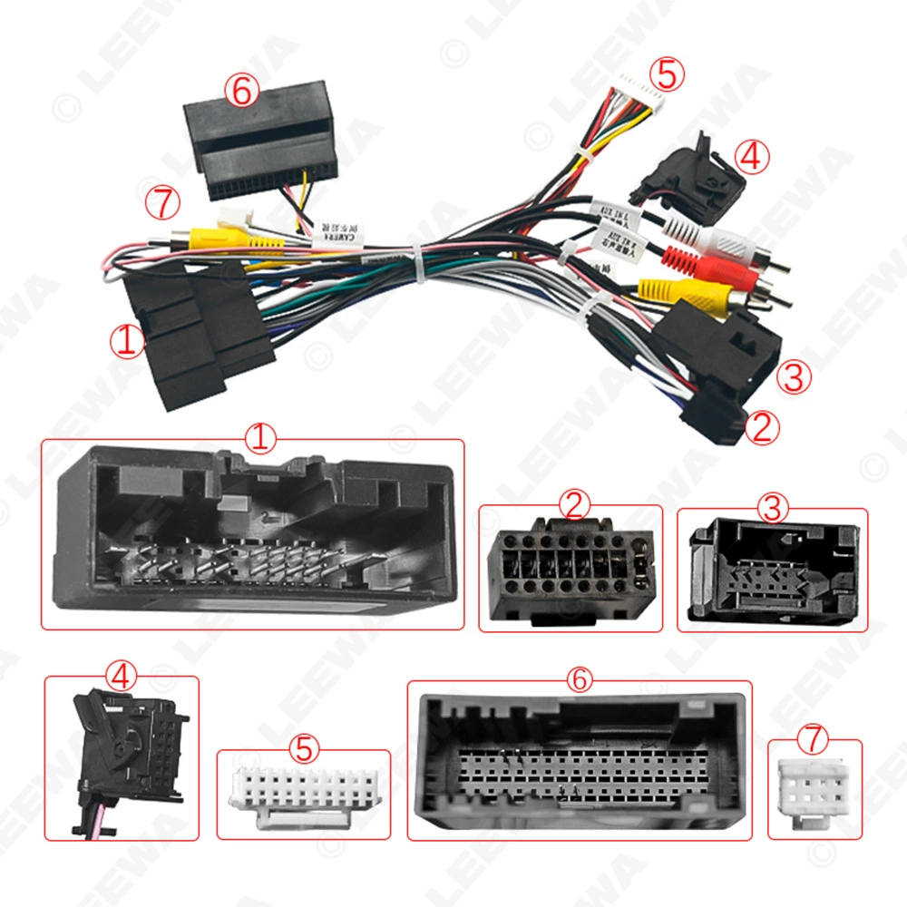 Applicable to Ford Wing Tiger Fox Ruijian Explorer Android Large -screen Navigation Modification Converted Tailing Electric Source Line Protocol Box